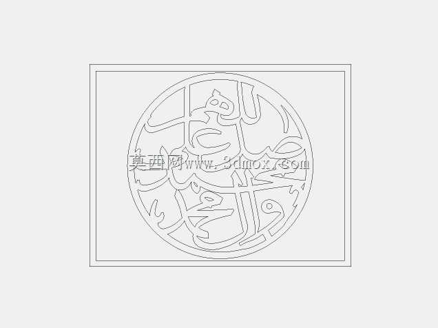 DXF lazeer kesim desen