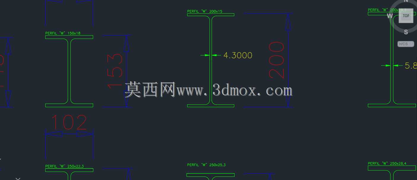 PERFIS DWG