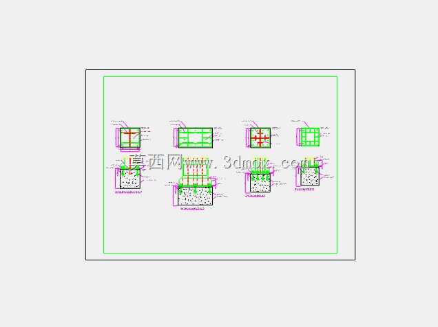 二维底板柱 - AUTOCAD 实践