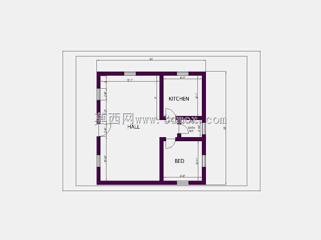 1BHK С���ӵ�ͼֽ��