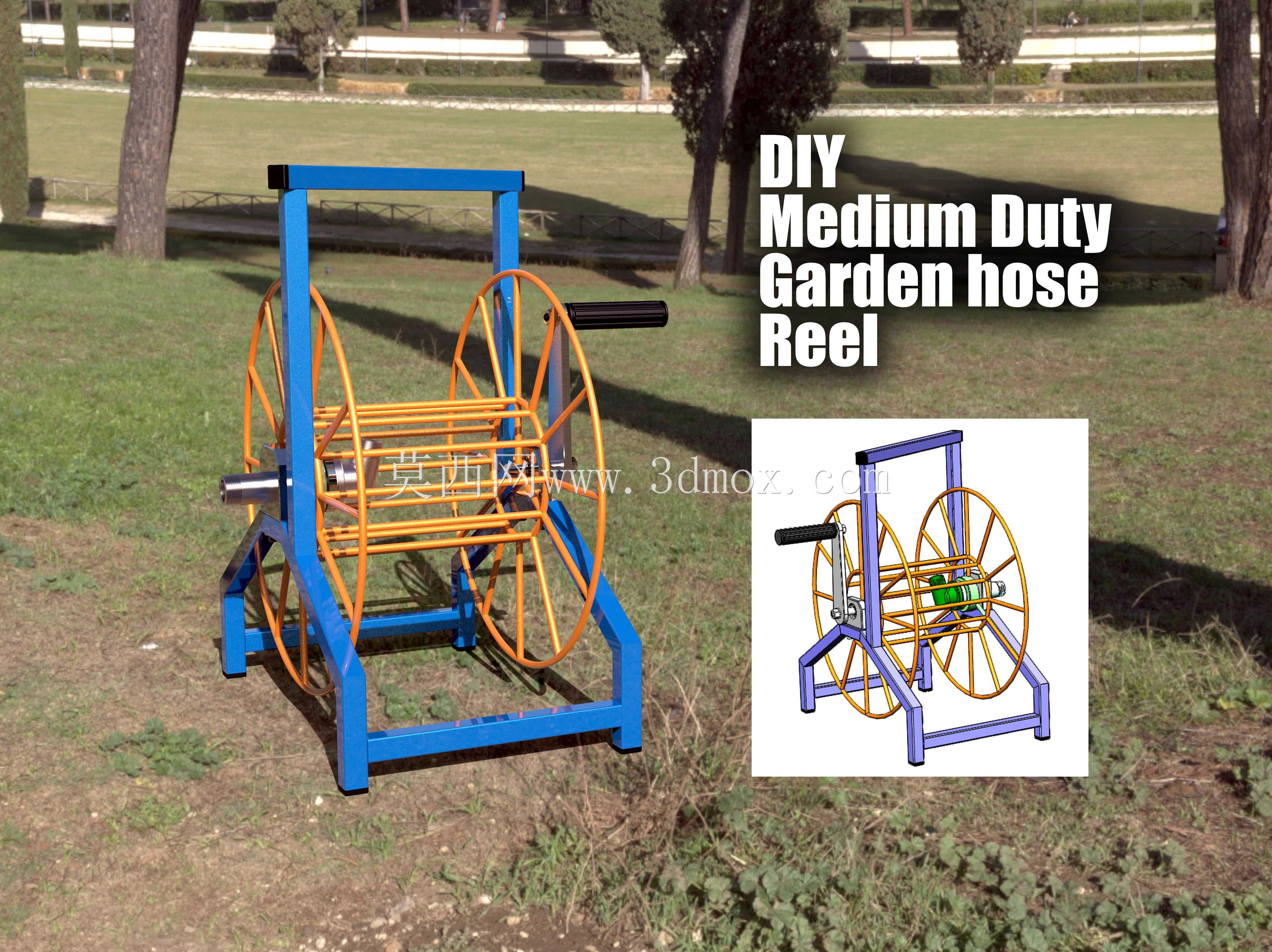 DIY-中型花园软管卷盘