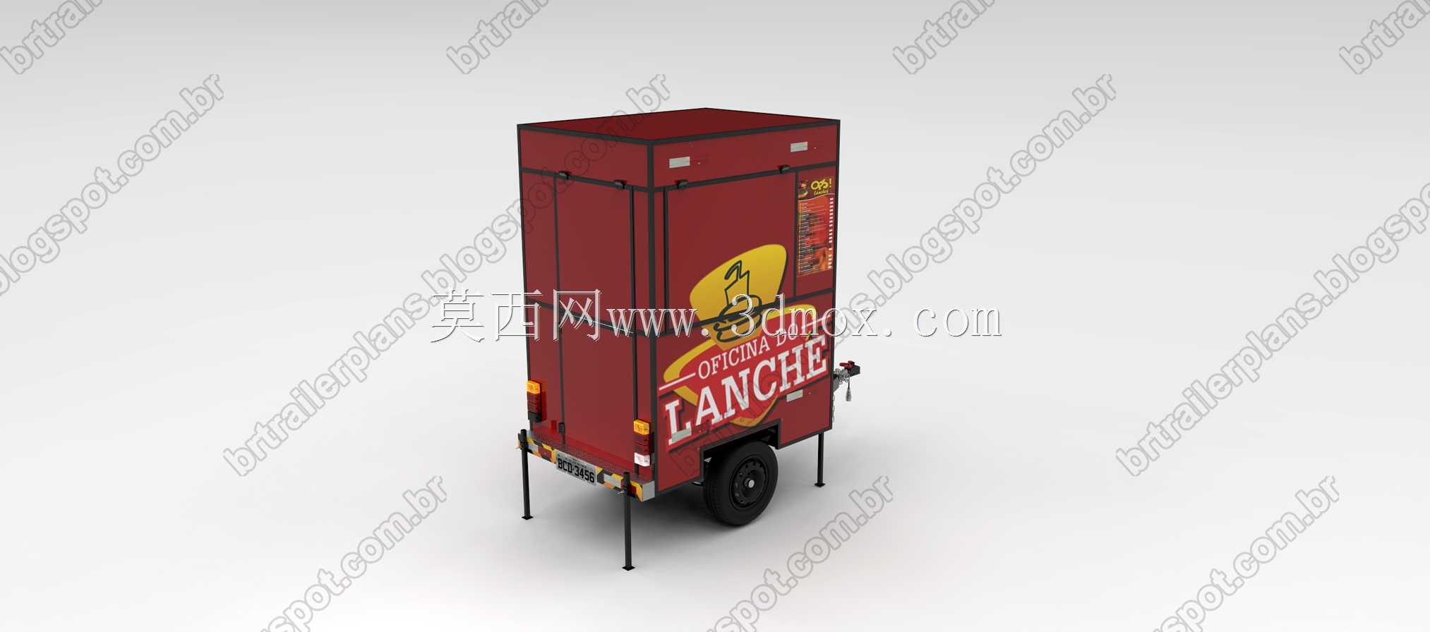 食品拖车计划/特许拖车/Carrito de Comida