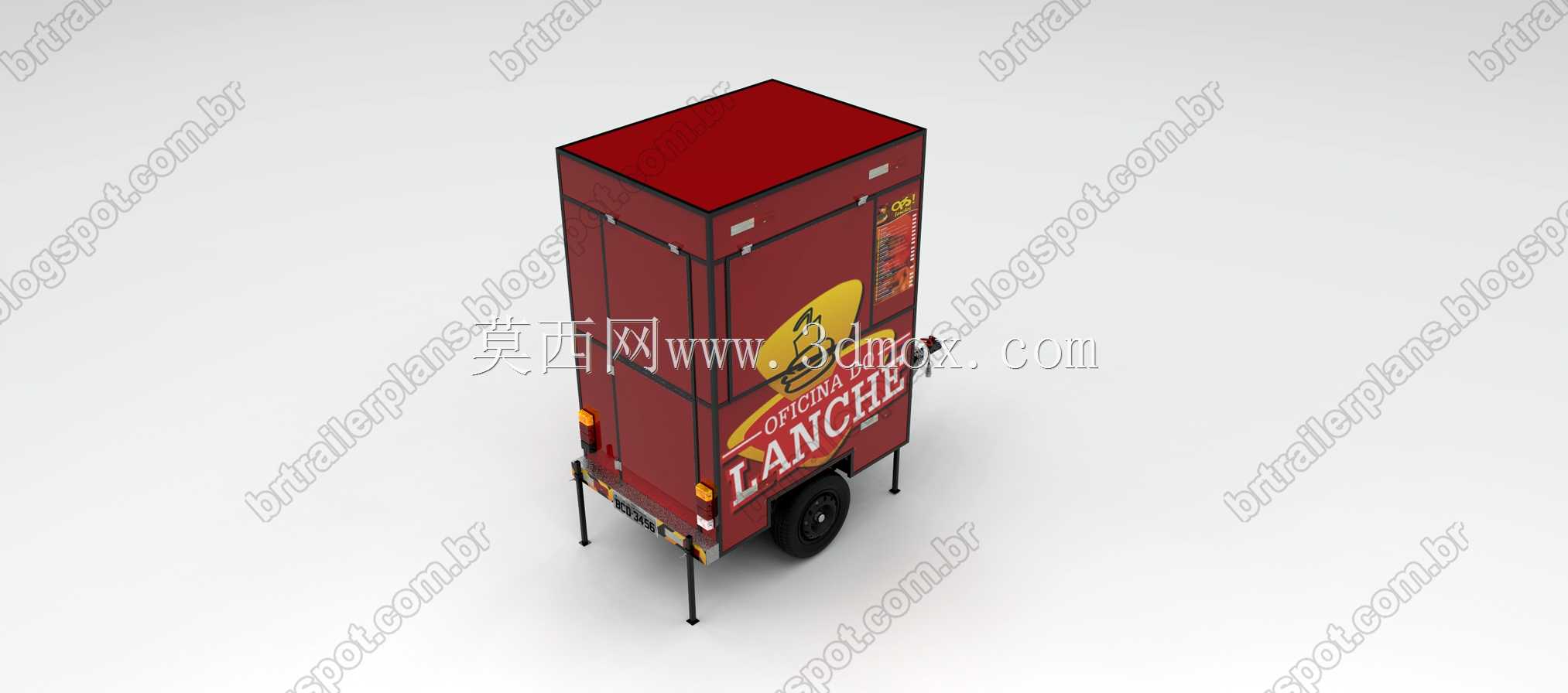 食品拖车计划/特许拖车/Carrito de Comida