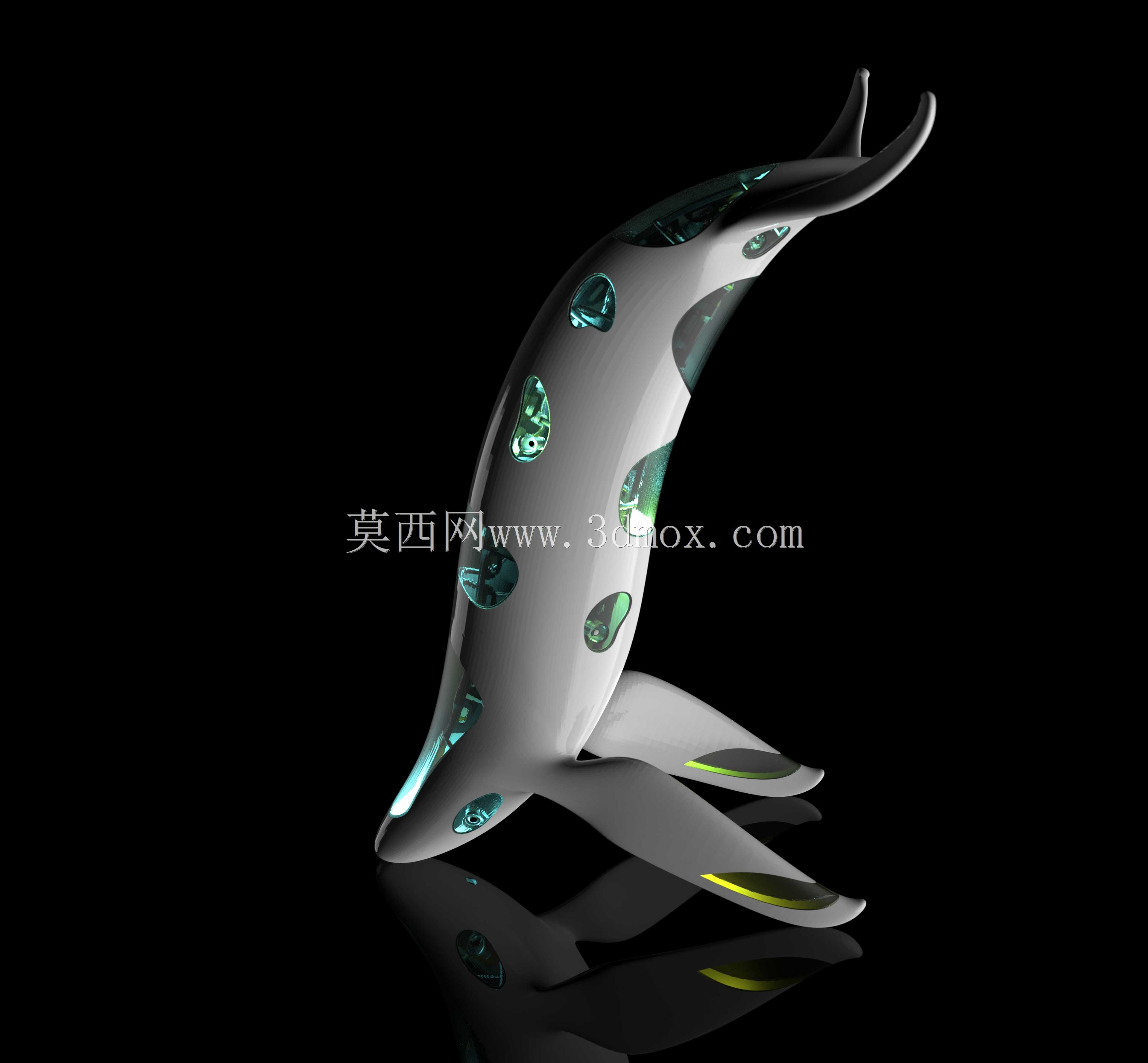海豚雕塑(照明/装饰)