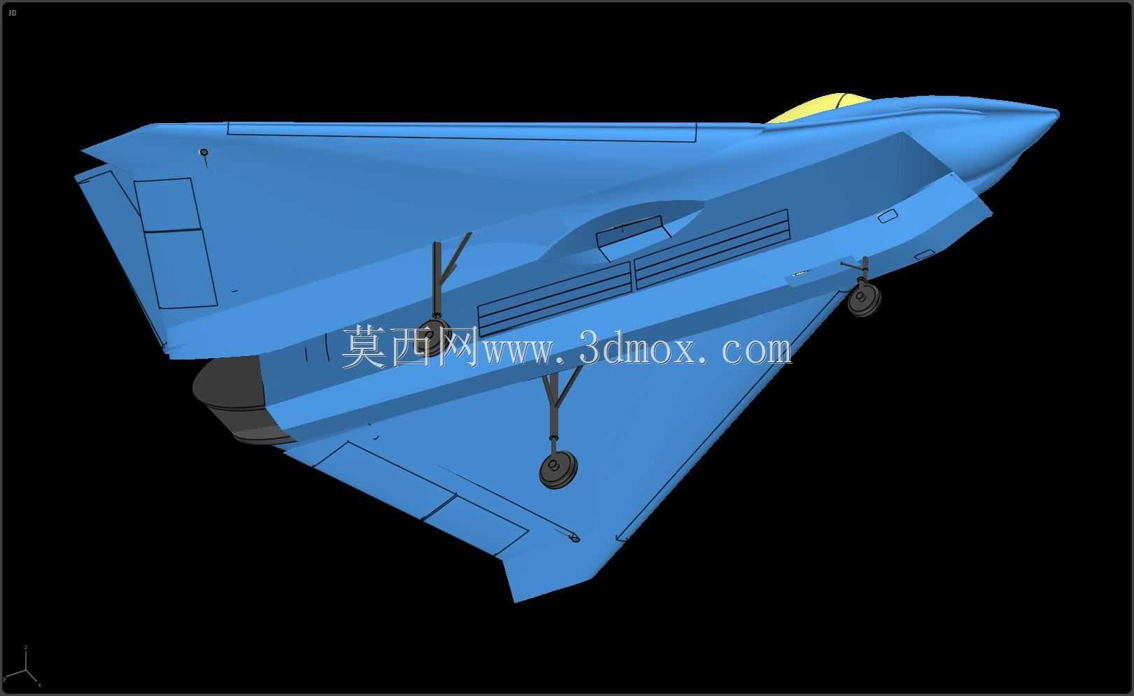 波音X-32飞机实体装配模型