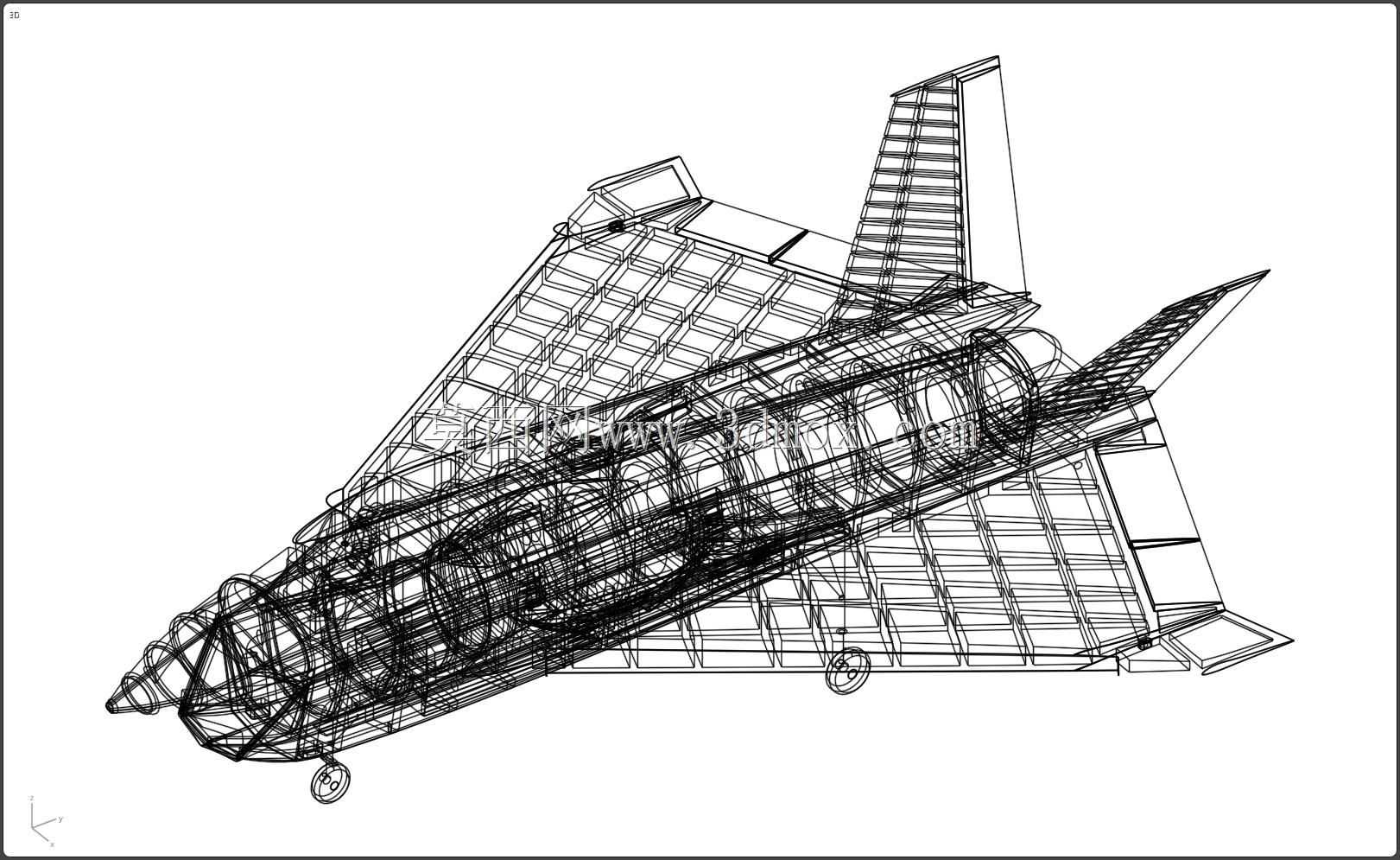 波音X-32飞机实体装配模型