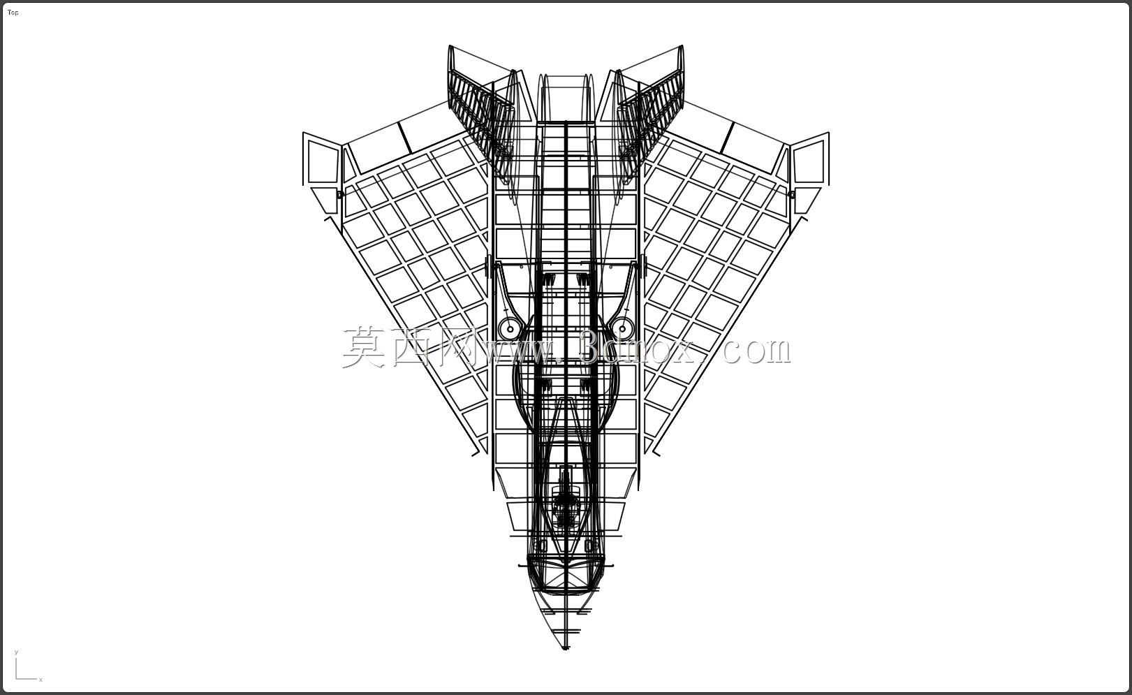 波音X-32飞机实体装配模型