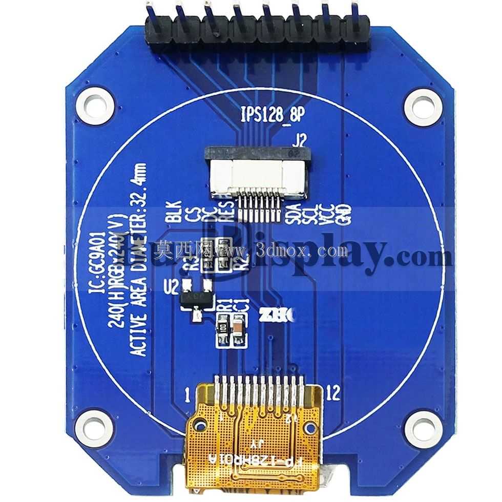����Arduino Raspberry Pi��1.28\��TFT IPS LCD��ʾģ��240x240 SPI