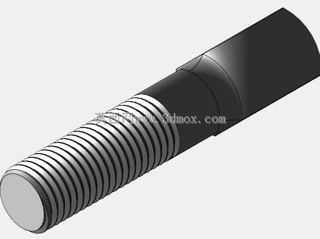 111011670F38_CHAPE_MALE_M16x70_LONGUEUR_FILETEE_38_MINI_PERCAGE_ B.2 15_DIN_444_B