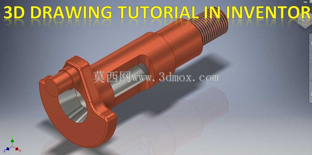 Inventor�е���ά����ͼģ��||��ѧ�ߵ�Inventor�̳�||��Inventor��ά����ϰ����ͼ