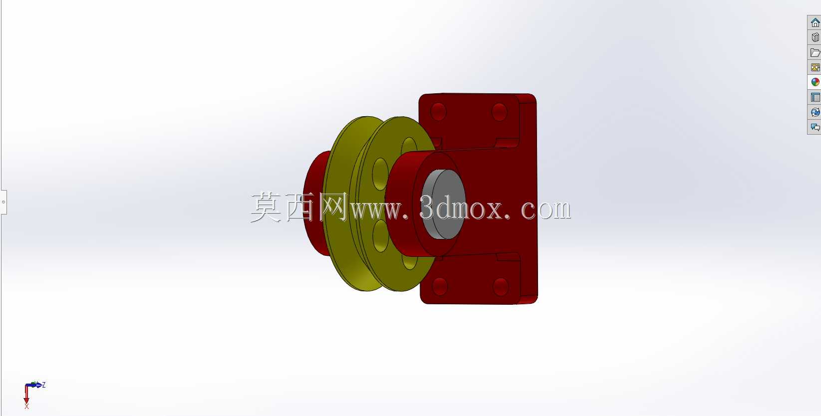 SOLIDWORKS-3D单滑轮简单组装