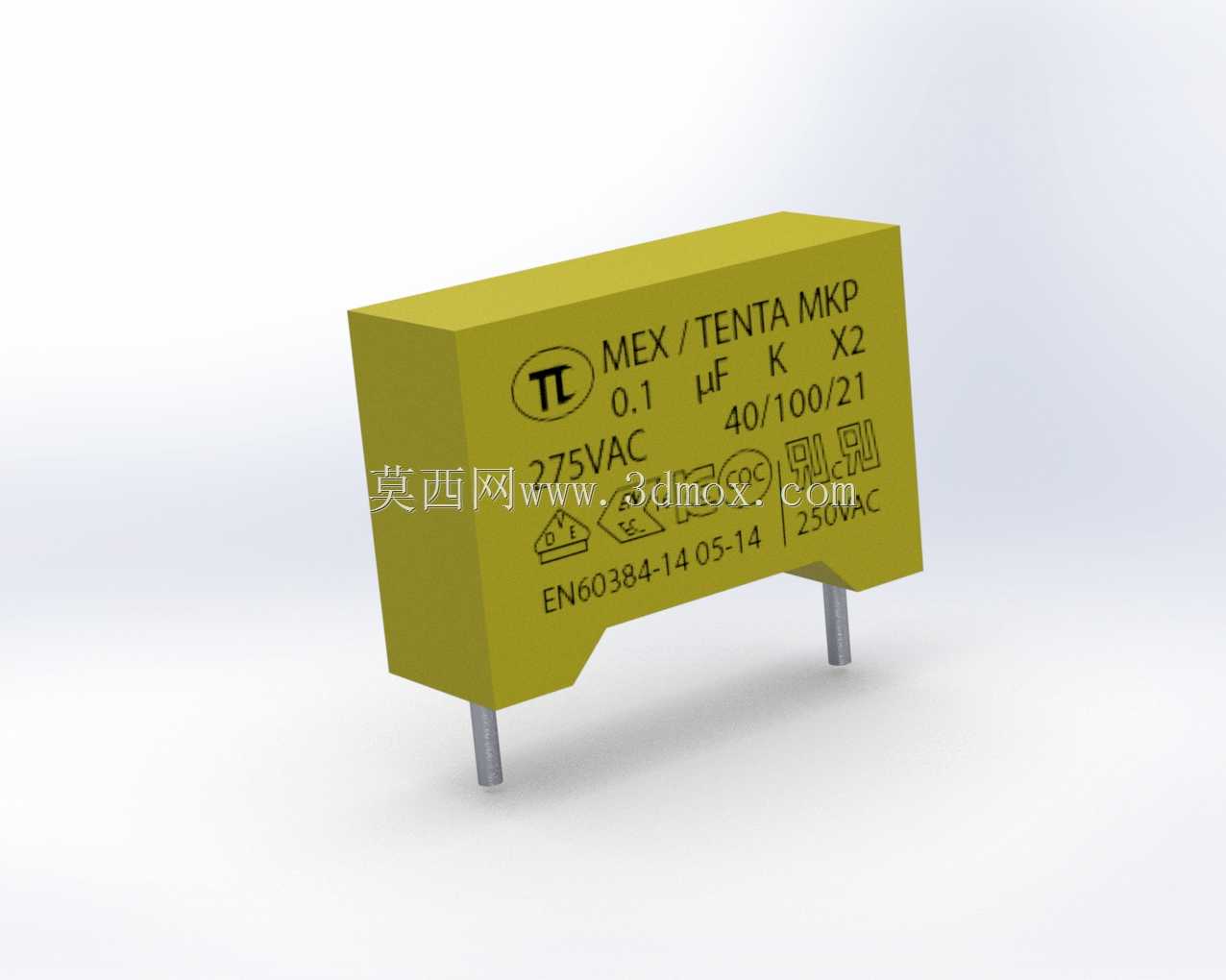 X额定电容器0.1uF 250V AC