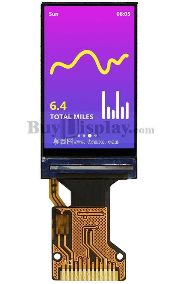 1.08Ӣ��128x220 IPS TFTҺ����ʾ��SPI�ӿ�GC9203������
