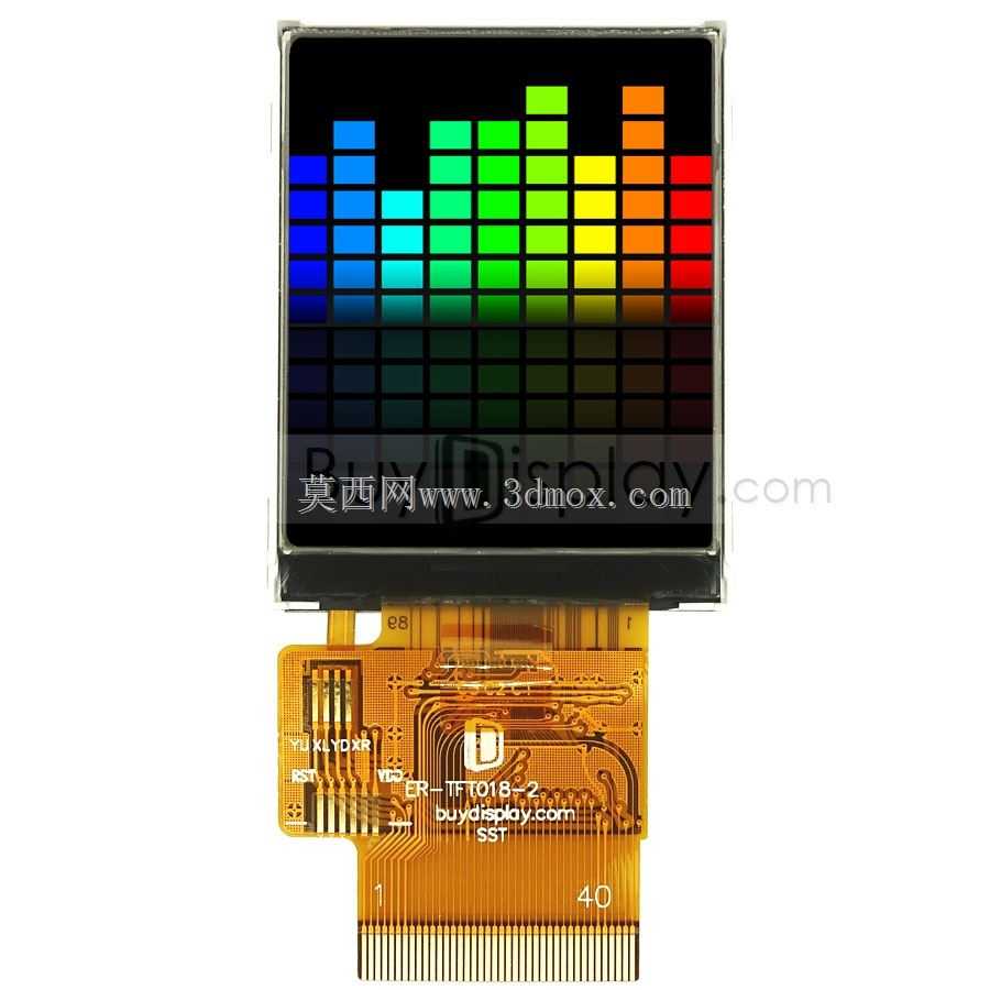 串行SPI 1.8英寸(1.77英寸)TFT LCD触摸屏显示模块,128x160
