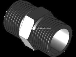 ���ǽ�ͷ���ƹܼ� 1/2 Male NPT x 1/2 Male NPT