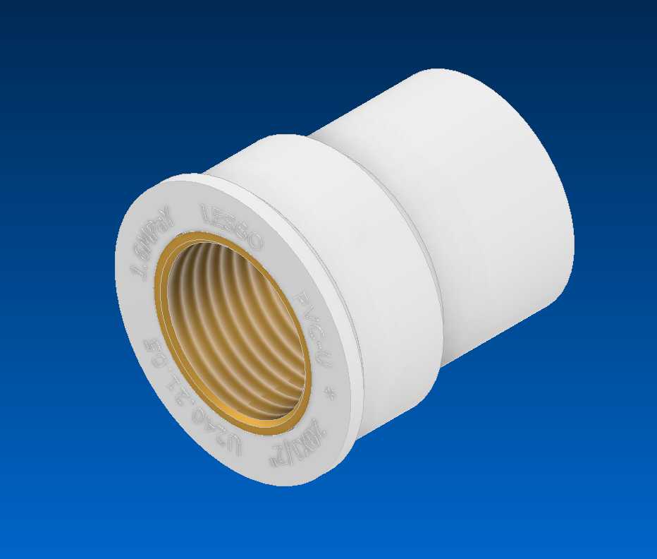 20mm PVC 套筒 - 带螺纹的马夫