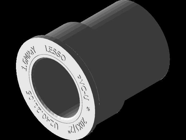 20mm PVC 套筒 - 带螺纹的马夫
