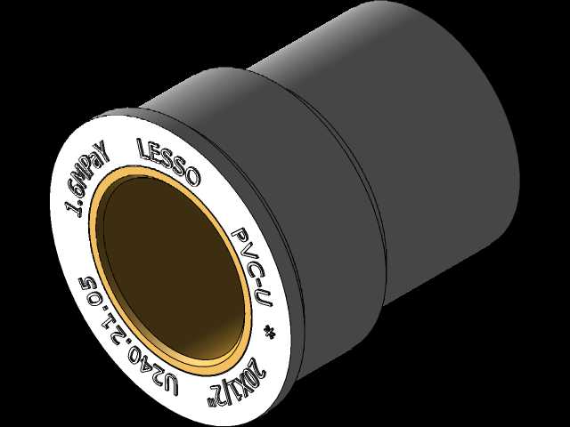 20mm PVC 套筒 - 带螺纹的马夫