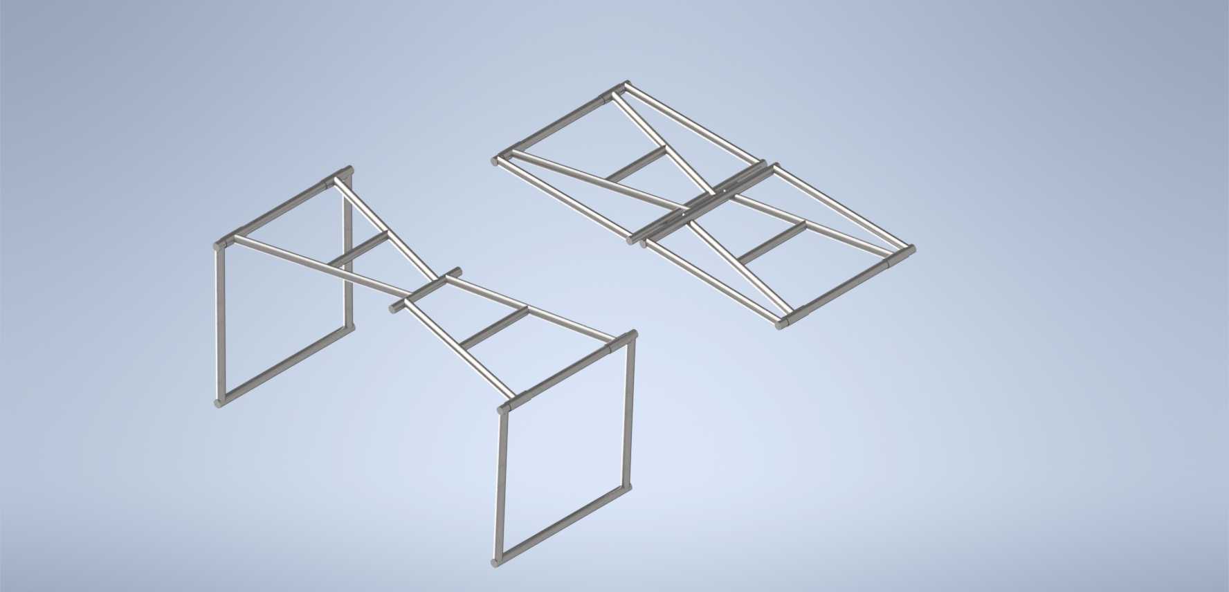 CAVALETE PARA MESA ABRE E FECHA