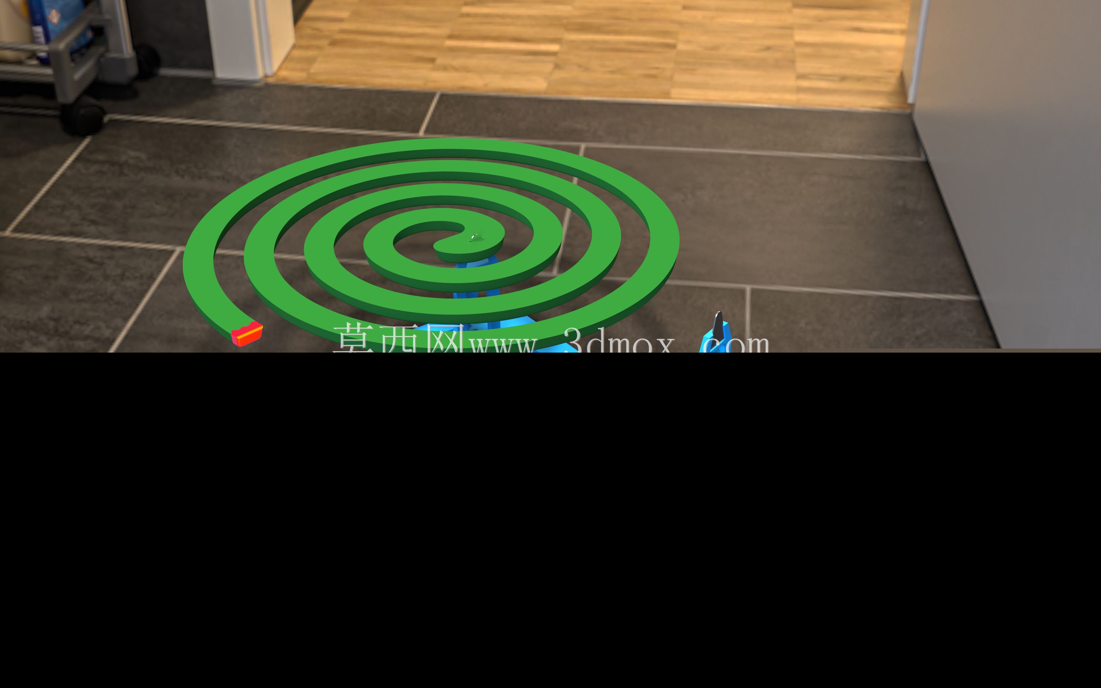 可折叠3D打印蚊虫螺旋支架