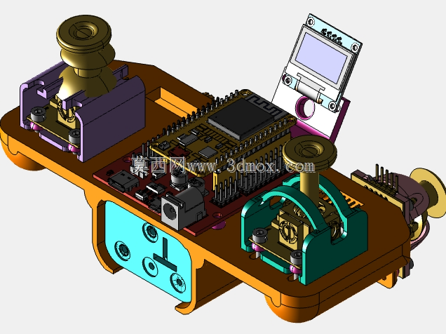 ���� ESP32 �Ĳ��ݸˣ����� 3 ��� 5 ����ť���� LCD