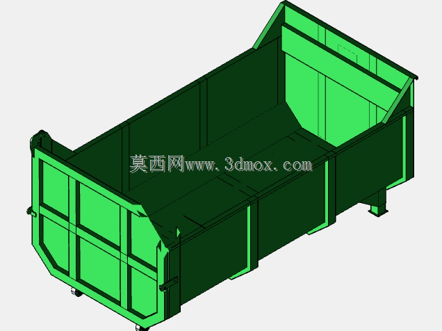 5 立方米垃圾桶重型用于翻车卡车