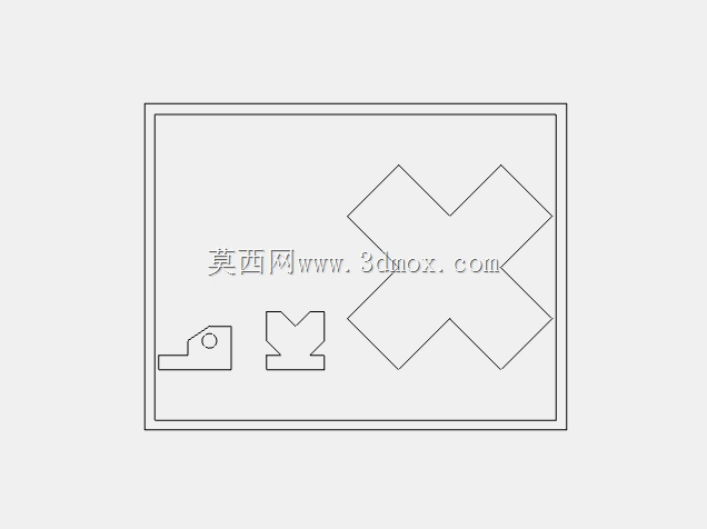 AutoCAD 2D 零件模型