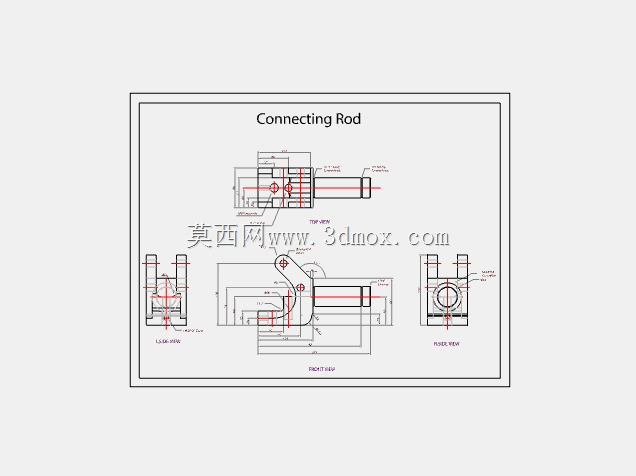 AutoCAD 2D 零件模型