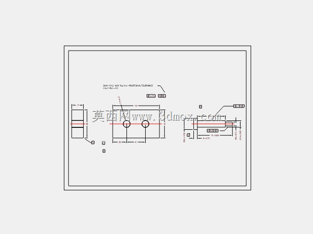 AutoCAD 2D 零件模型