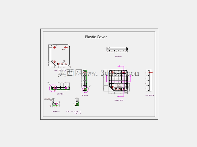 AutoCAD 2D 零件模型