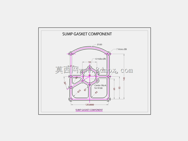 AutoCAD 2D 零件模型