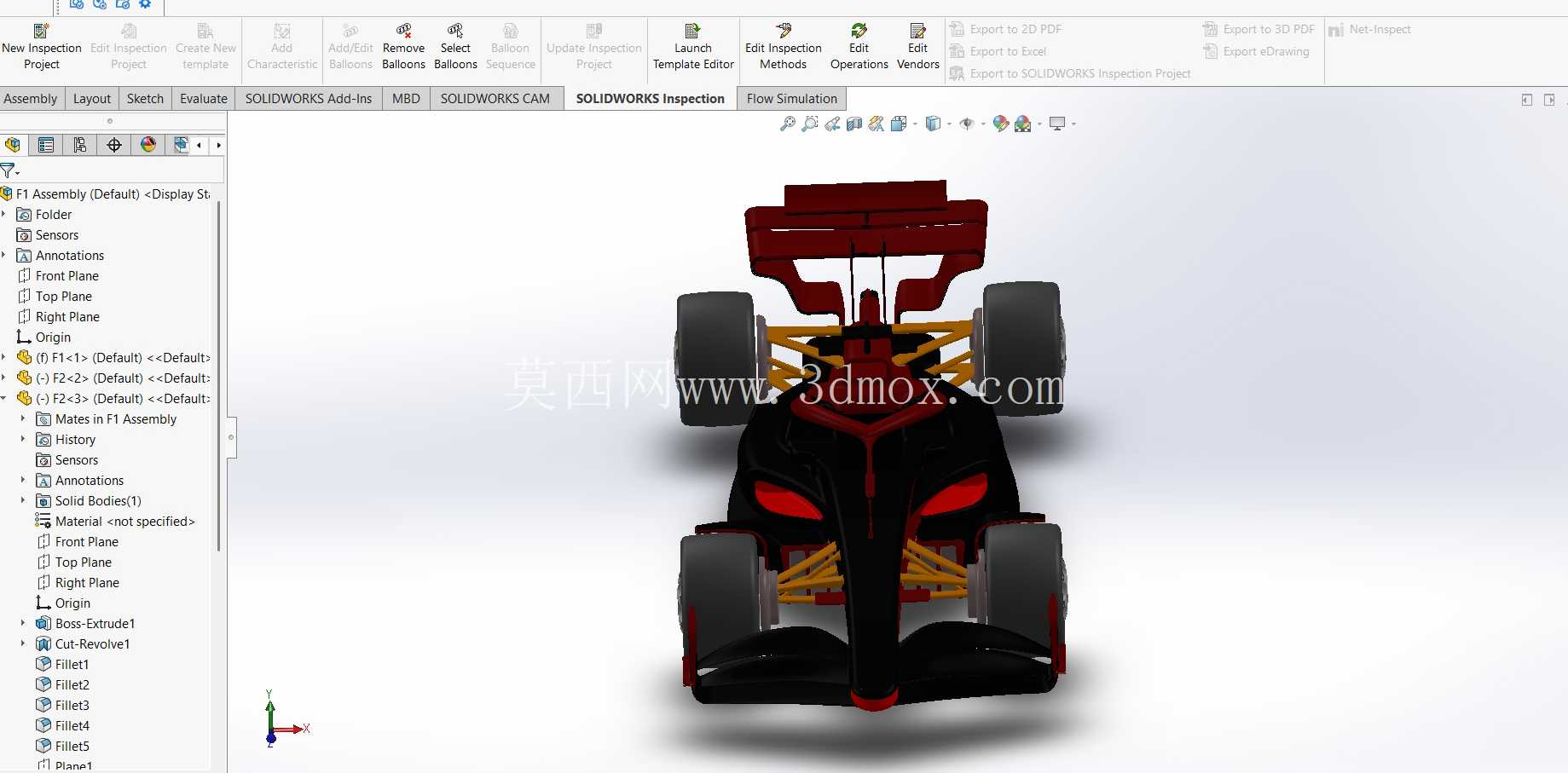 F1 ���� Solidworks