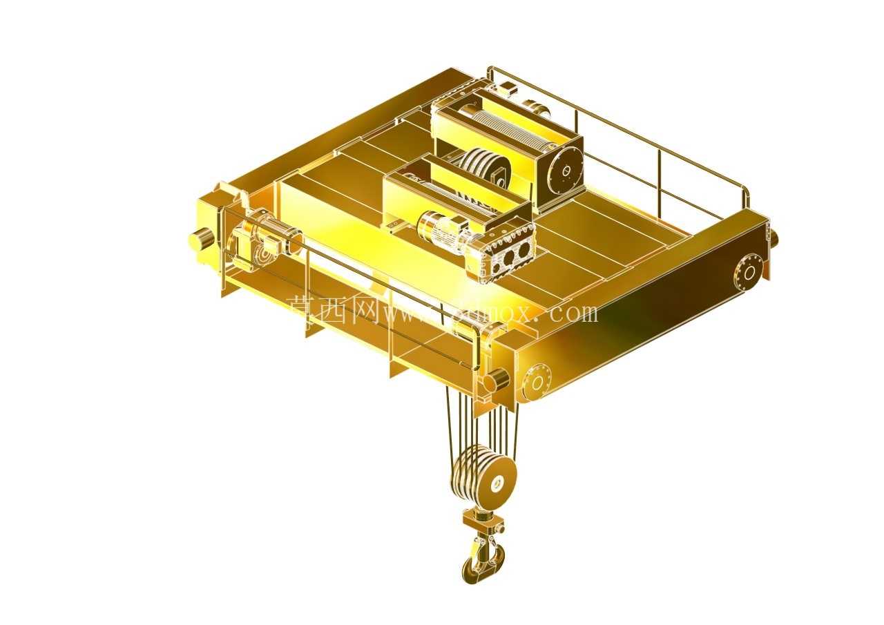 3D双葫芦桥式起重机