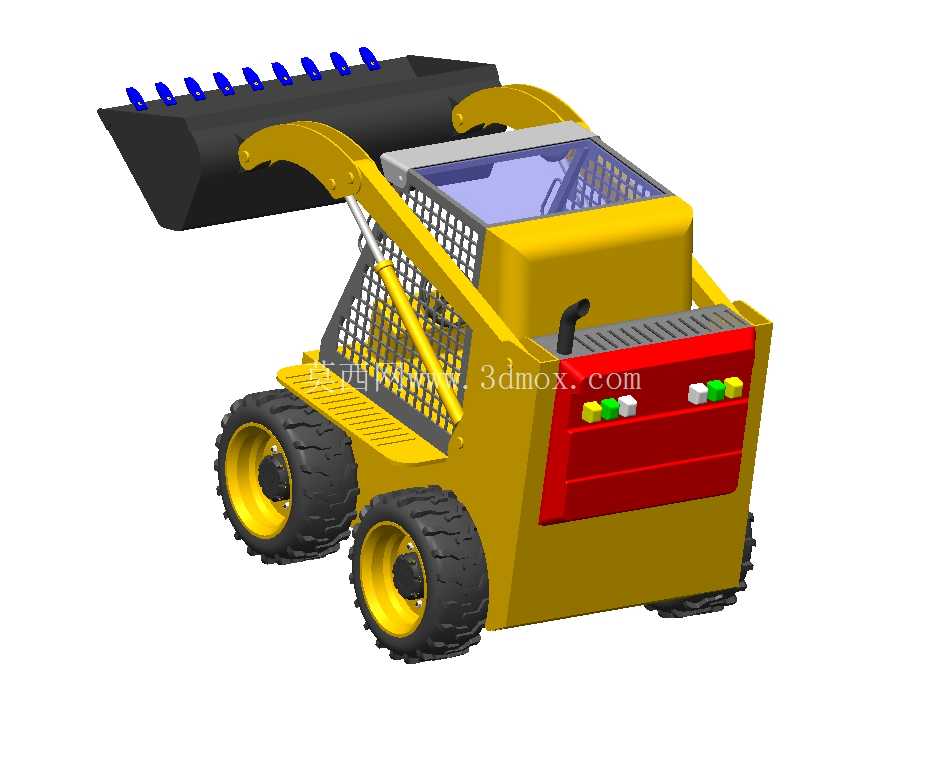 BoCat 装载机 Solid Works CAD 模型