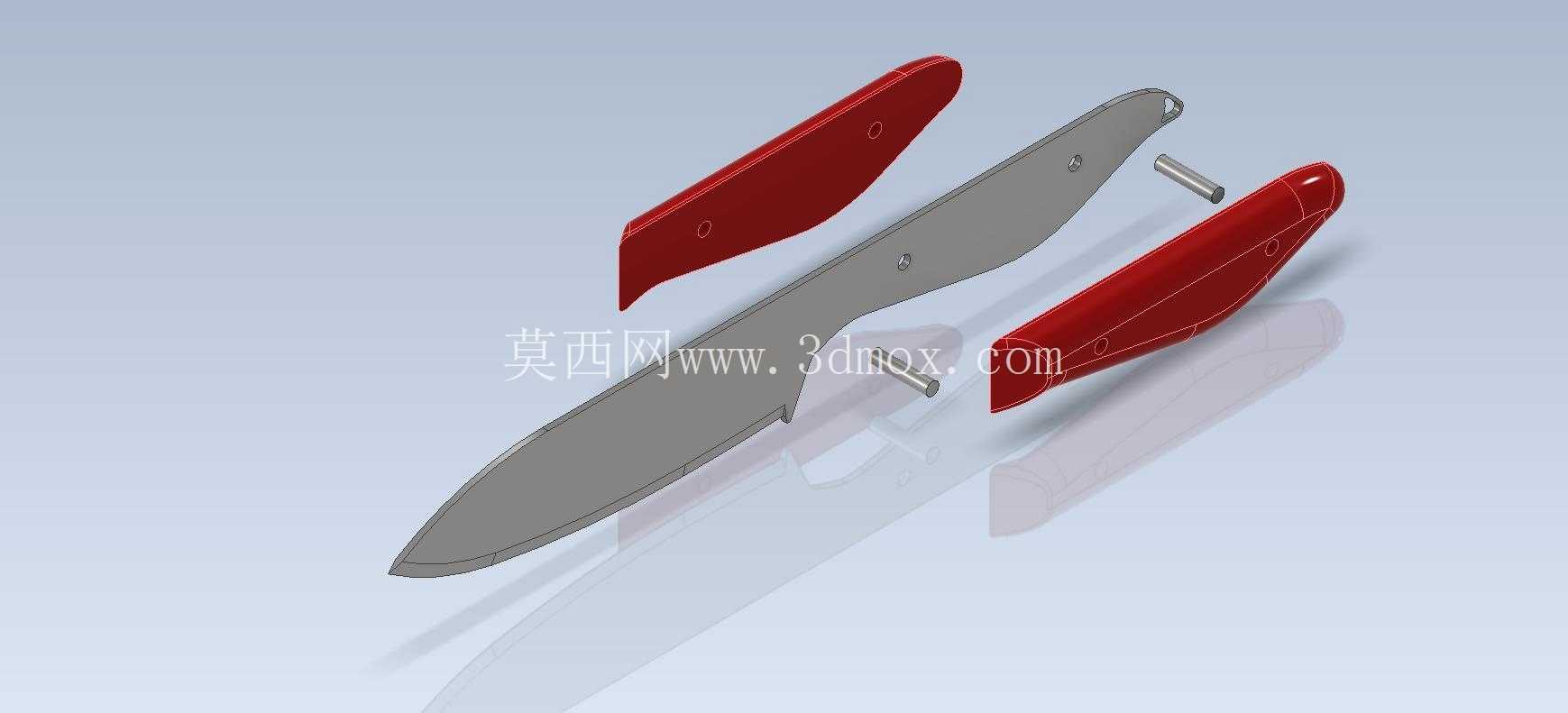 Studycadcam 3D CAD 练习 1158/Knife/Cuchillo/Autodesk Inventor Pro