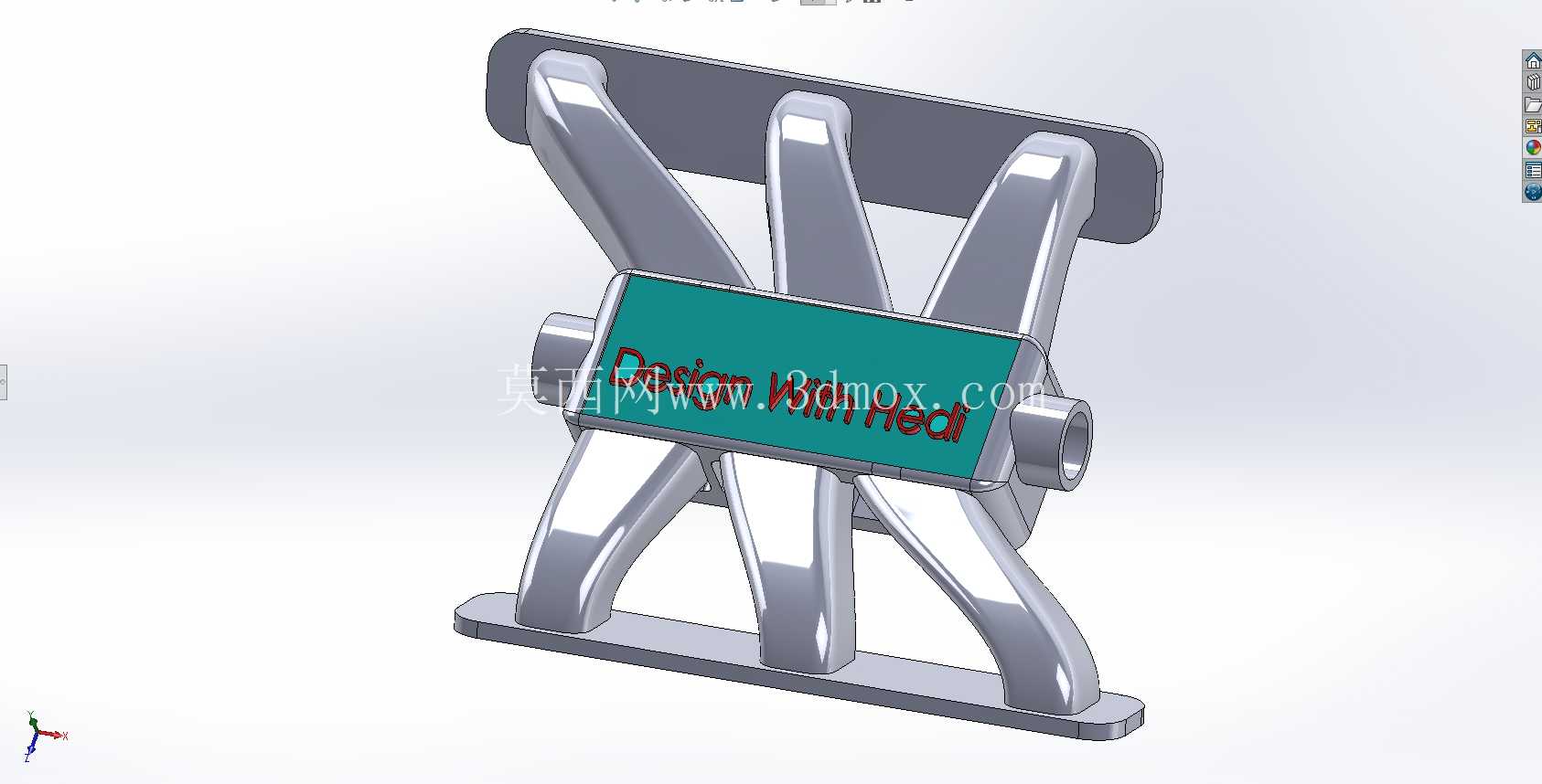 Solidworks 中的 V6 引擎