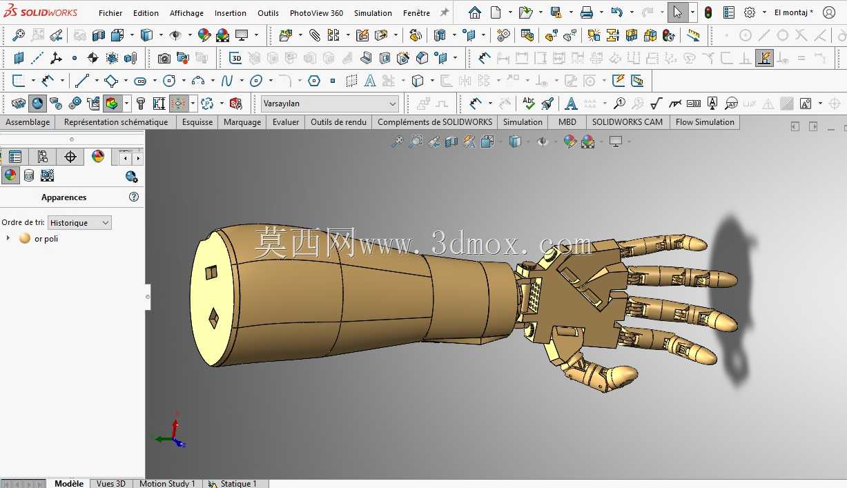 ʹ�� SolidWorks �Ļ������ֺ��ֱ�