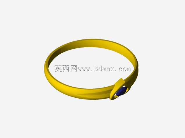 蓝宝石金戒指