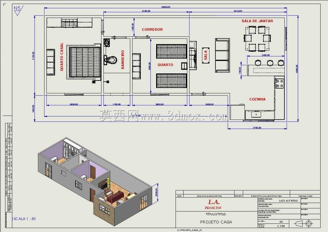 Projeto casa Terreá simples..