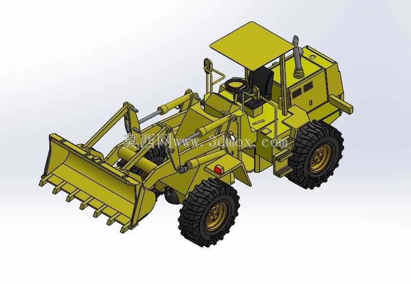 轮式装载机设计 - SolidWorks CAD 模型