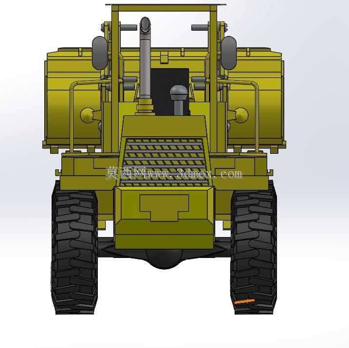 轮式装载机设计 - SolidWorks CAD 模型