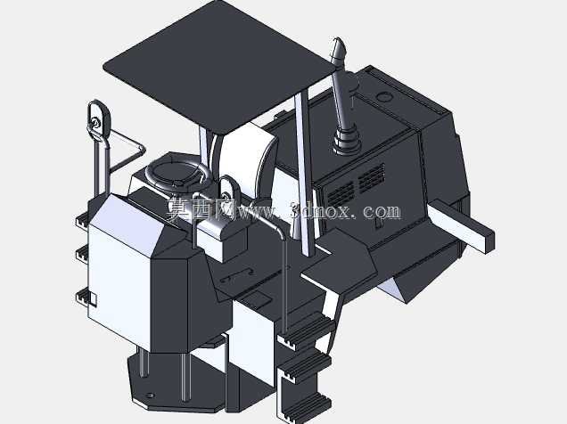 轮式装载机设计 - SolidWorks CAD 模型