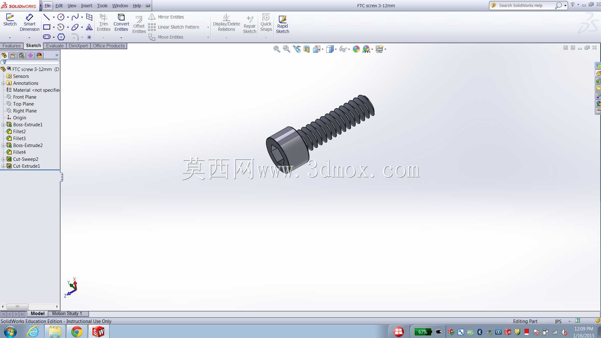 FTC螺丝3-12mm