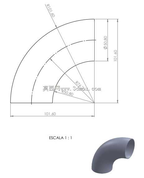 CONEX?O COTOVELO CURVA 90°x 2\" ?50.8mm