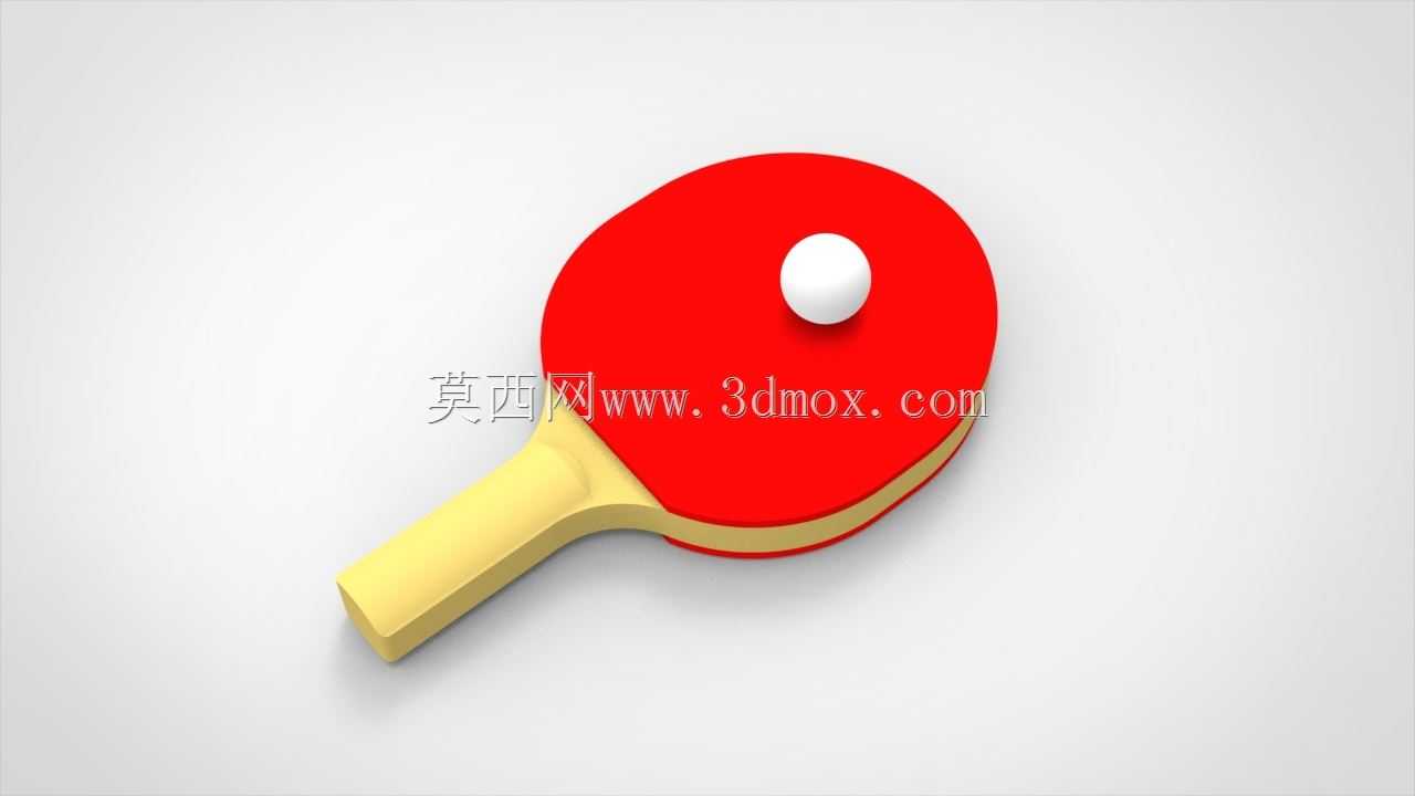 带球的乒乓球拍