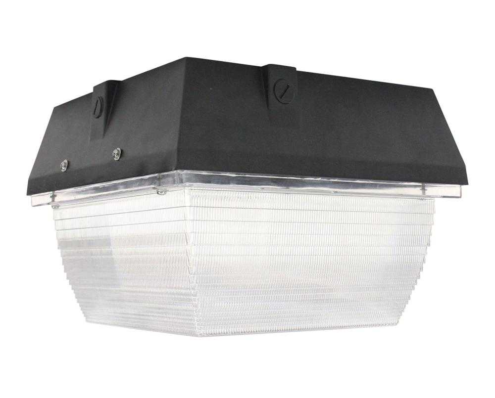 90 瓦传统 LED 天篷灯 - 替代 400 瓦金属卤化物灯具 - 120-277V AC - IP65