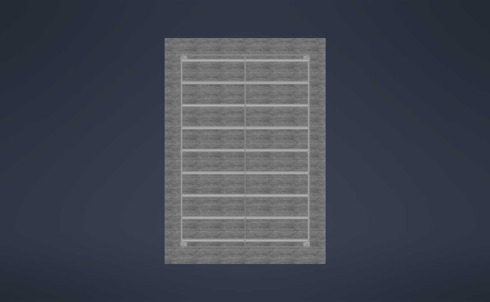 轻钢结构车库 - 4m x 6m H=3,5m