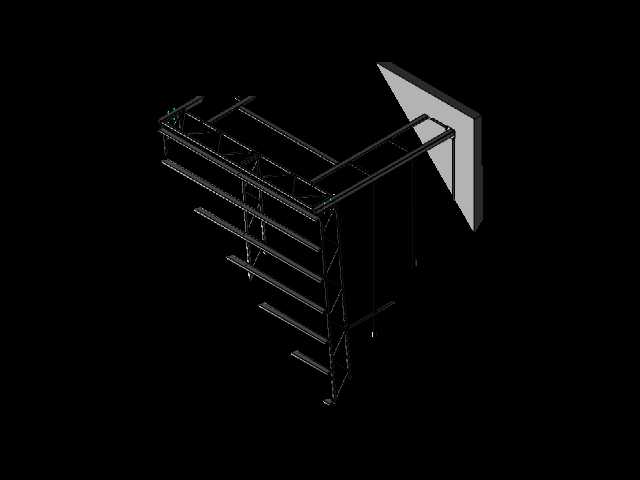 轻钢结构车库 - 4m x 6m H=3,5m
