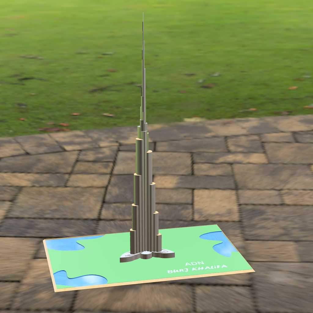 BURJ KHALIFA-Fusion 360 微型模型