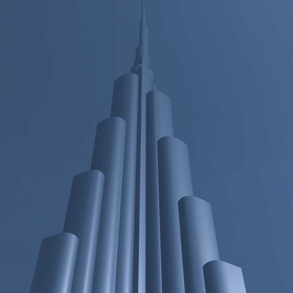 BURJ KHALIFA-Fusion 360 微型模型